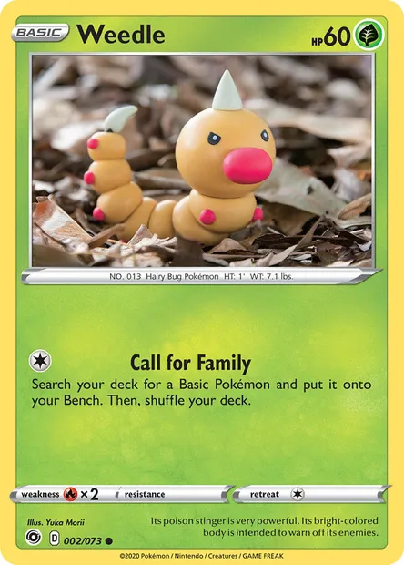 Weedle, Pokémon card CPA 2 — Champion's Path set