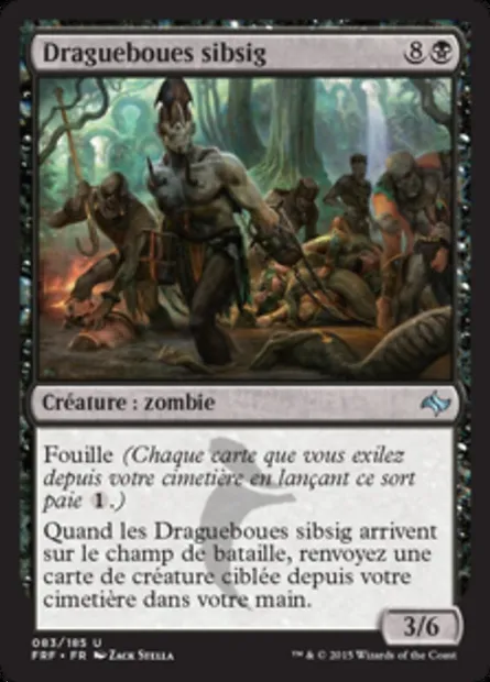 Dragueboues sibsig, carte Magic FRF 83 — extension Destin reforgé