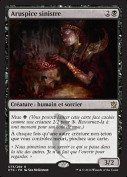 Aruspice sinistre, carte Magic KTK 73 — extension Les Khans de Tarkir