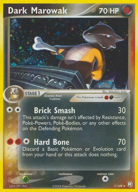 Dark Marowak, Pokémon card TRR 7 — Team Rocket Returns set