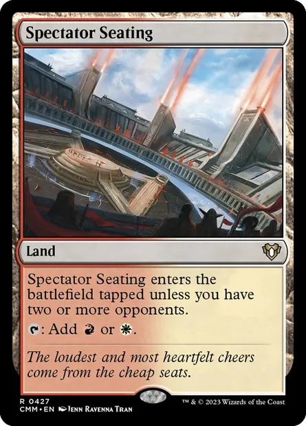 Spectator Seating, Magic card CMM 427 — Commander Masters set