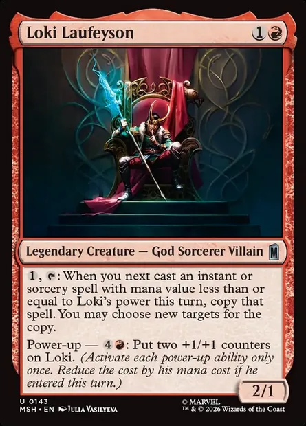 Loki Laufeyson, Magic card MSH 143 — Marvel Super Heroes set