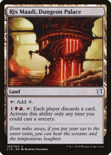 Rix Maadi, Dungeon Palace, Magic card C19 269 — Commander 2019 set