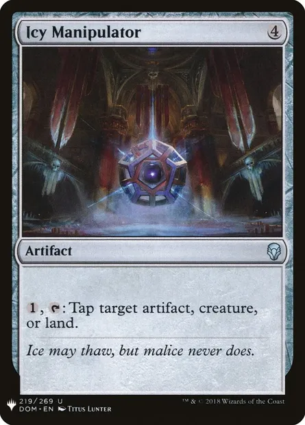 Icy Manipulator, Magic card PLST DOM-219 — The List set