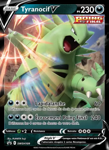 Tyranocif V, carte Pokémon SWSH 109 — extension Promo SWSH