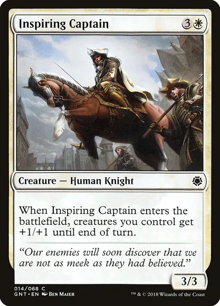 Inspiring Captain, Magic card GNT 14 — Game Night set