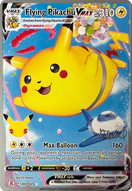 Pikachu Volant VMAX, carte Pokémon WCD22 007 — extension World Championship Decks 2022