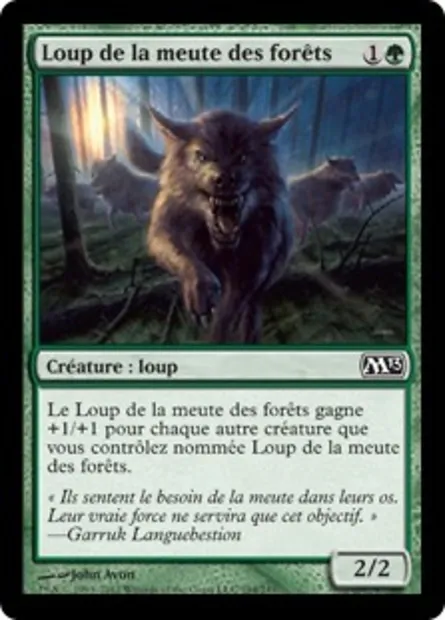 Loup de la meute des forêts, carte Magic M13 194 — extension Magic 2013
