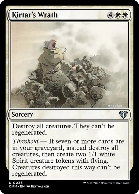 Kirtar's Wrath, Magic card CMM 35 — Commander Masters set