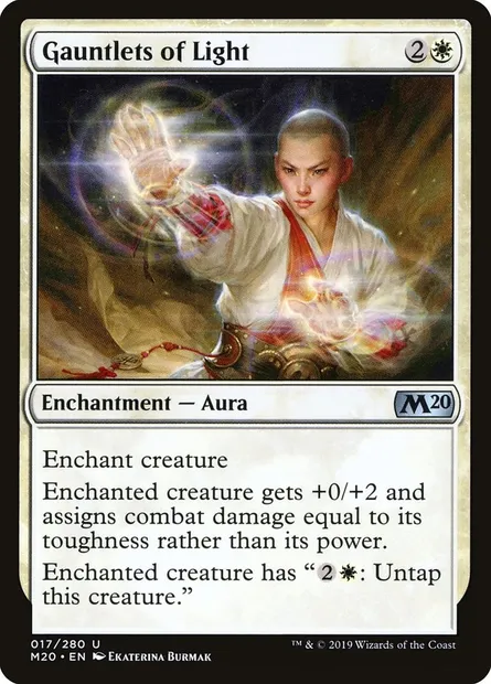 Gauntlets of Light, Magic card M20 17 — Core Set 2020 set