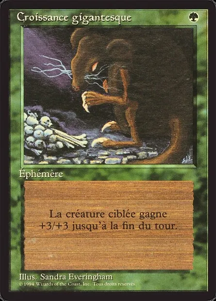 Giant Growth, Magic card FBB 199 — Foreign Black Border set