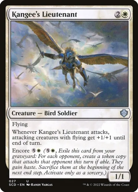 Lieutenant de Kangee, carte Magic SCD 27 — extension Starter Commander Decks