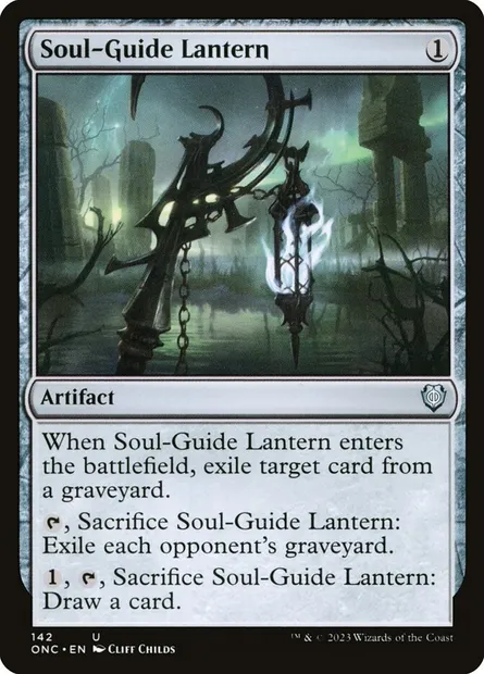 Soul-Guide Lantern, Magic card ONC 142 — Phyrexia: All Will Be One Commander set