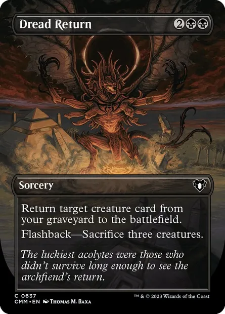 Dread Return, Magic card CMM 637 — Commander Masters set