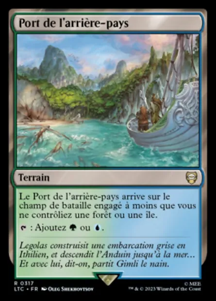 Port de l'arrière-pays, carte Magic LTC 317 — extension Tales of Middle-earth Commander