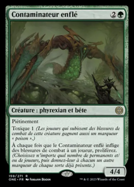 Contaminateur enflé, carte Magic ONE 159 — extension Tous Phyrexians