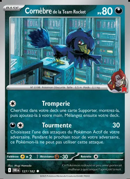 Cornèbre de la Team Rocket, carte Pokémon DRI 127 — extension Rivalités Destinées