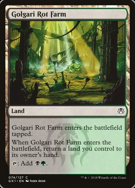 Golgari Rot Farm, Magic card GK1 74 — GRN Guild Kit set