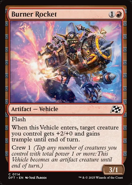 Burner Rocket, Magic card DFT 114 — Aetherdrift set