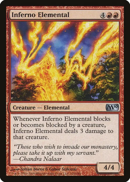 Inferno Elemental, Magic card M10 142 — Magic 2010 set