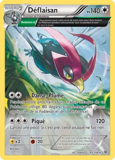Déflaisan, carte Pokémon ROS 81 — extension Ciel Rugissant
