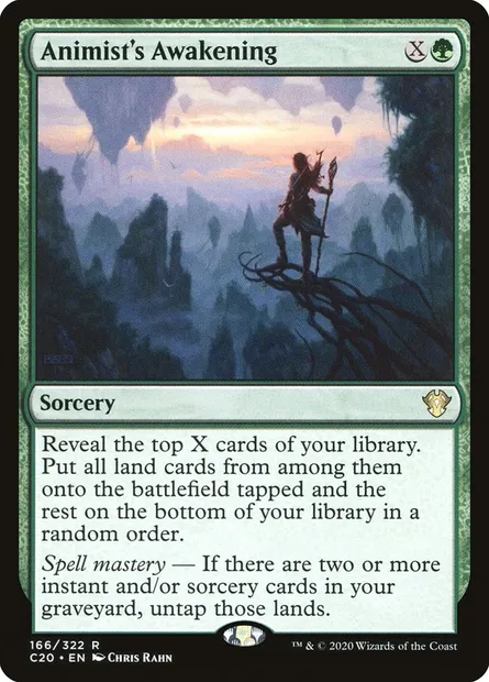 Animist's Awakening, Magic card C20 166 — Commander 2020 set