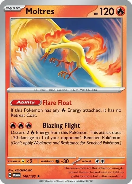 Moltres, Pokémon card TDX 146 — Theme Deck & Blisters Exclusives set