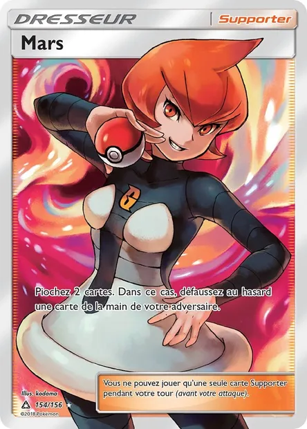 Mars, carte Pokémon UPR 154 — extension Ultra-Prisme