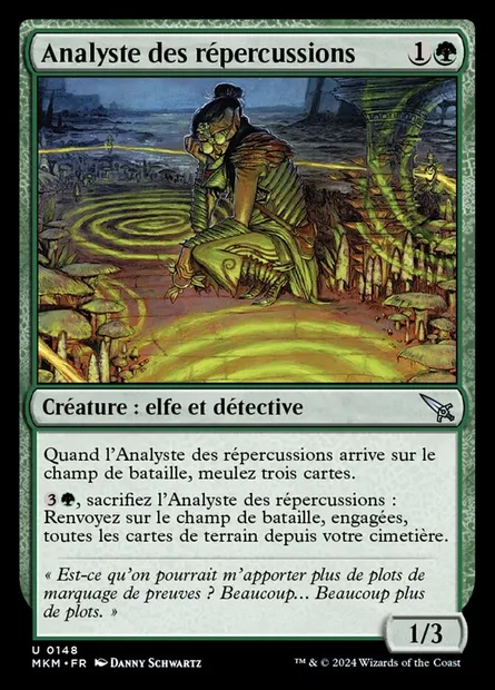 Analyste des répercussions, carte Magic MKM 148 — extension Murders at Karlov Manor