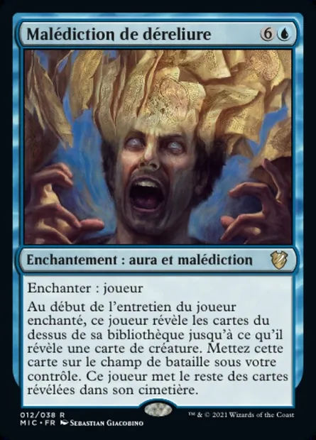 Malédiction de déreliure, carte Magic MIC 12 — extension Midnight Hunt Commander