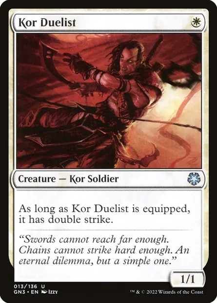 Kor Duelist, Magic card GN3 13 — Game Night: Free-for-All set
