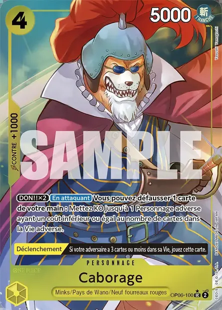 Caborage, carte One Piece OP06-100 — extension ONE PIECE CARD THE BEST
