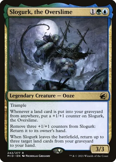 Slogurk, the Overslime, Magic card MID 242 — Innistrad: Midnight Hunt set