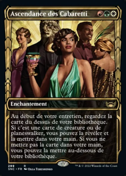 Ascendance des Cabaretti, carte Magic SNC 299 — extension Les rues de la Nouvelle-Capenna