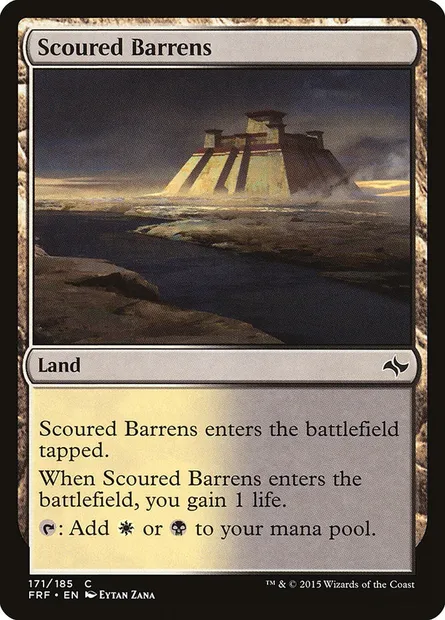 Scoured Barrens, Magic card FRF 171 — Fate Reforged set