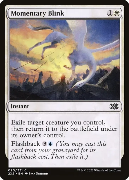 Momentary Blink, Magic card 2X2 20 — Double Masters 2022 set