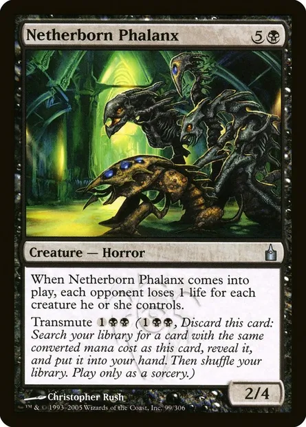 Netherborn Phalanx, Magic card RAV 99 — Ravnica: City of Guilds set