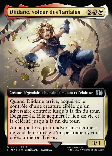 Djidane, voleur des Tantalas, carte Magic FIN 518 — extension Final Fantasy