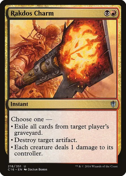 Rakdos Charm, Magic card C16 218 — Commander 2016 set