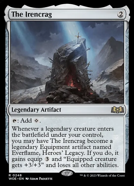 The Irencrag, Magic card WOE 248 — Wilds of Eldraine set