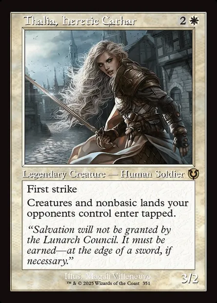 Thalia, Heretic Cathar, Magic card INR 351 — Innistrad Remastered set