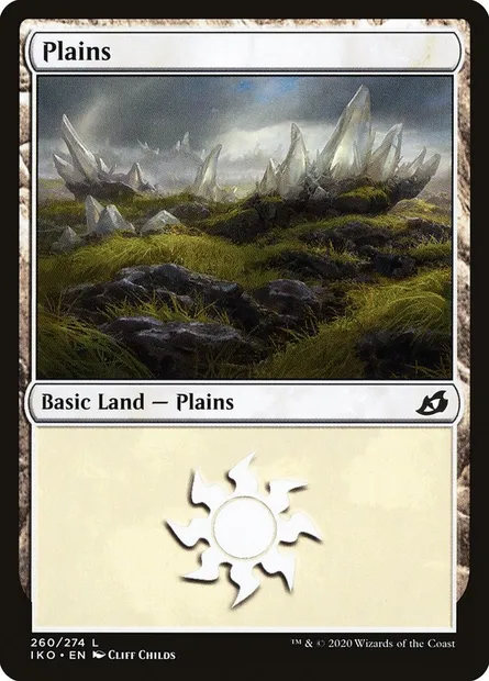 Plains, Magic card IKO 260 — Ikoria: Lair of Behemoths set