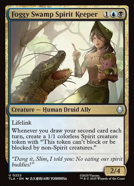 Foggy Swamp Spirit Keeper, Magic card TLA 222 — Avatar: The Last Airbender set