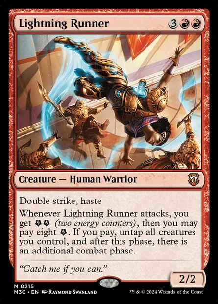 Lightning Runner, Magic card M3C 215 — Modern Horizons 3 Commander set