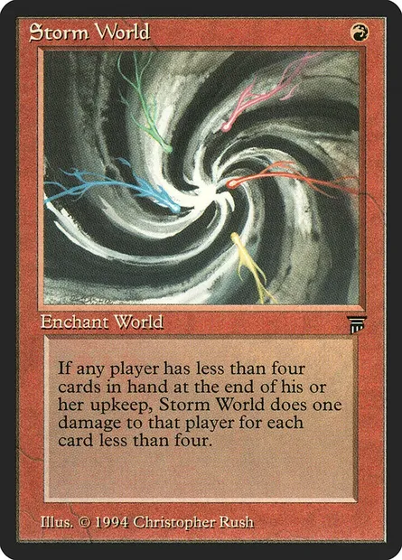 Storm World, carte Magic LEG 165 — extension Legends