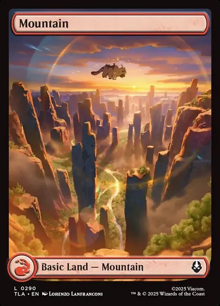 Mountain, Magic card TLA 290 — Avatar: The Last Airbender set
