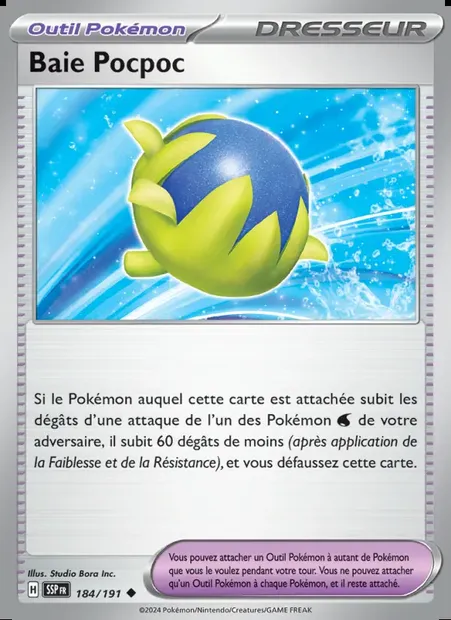 Baie Pocpoc, carte Pokémon SSP 184 — extension Étincelles Déferlantes
