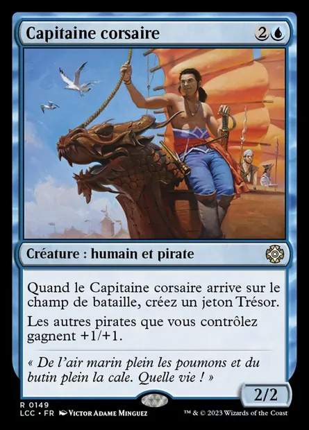 Capitaine corsaire, carte Magic LCC 149 — extension The Lost Caverns of Ixalan Commander