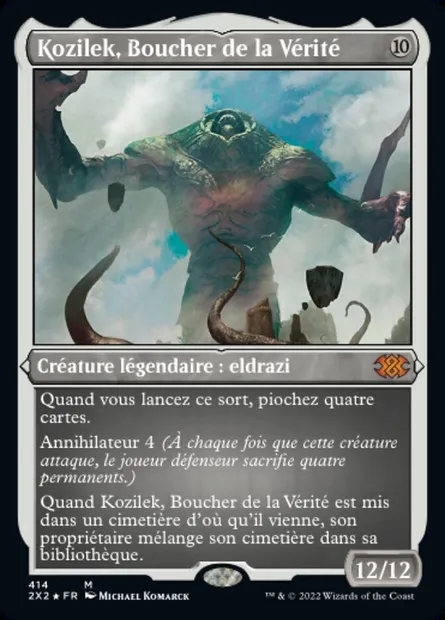 Kozilek, Boucher de la Vérité, carte Magic 2X2 414 — extension Double Masters 2022