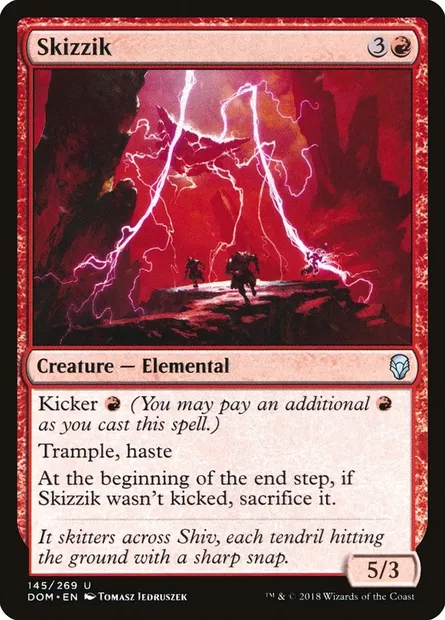 Skizzik, Magic card DOM 145 — Dominaria set